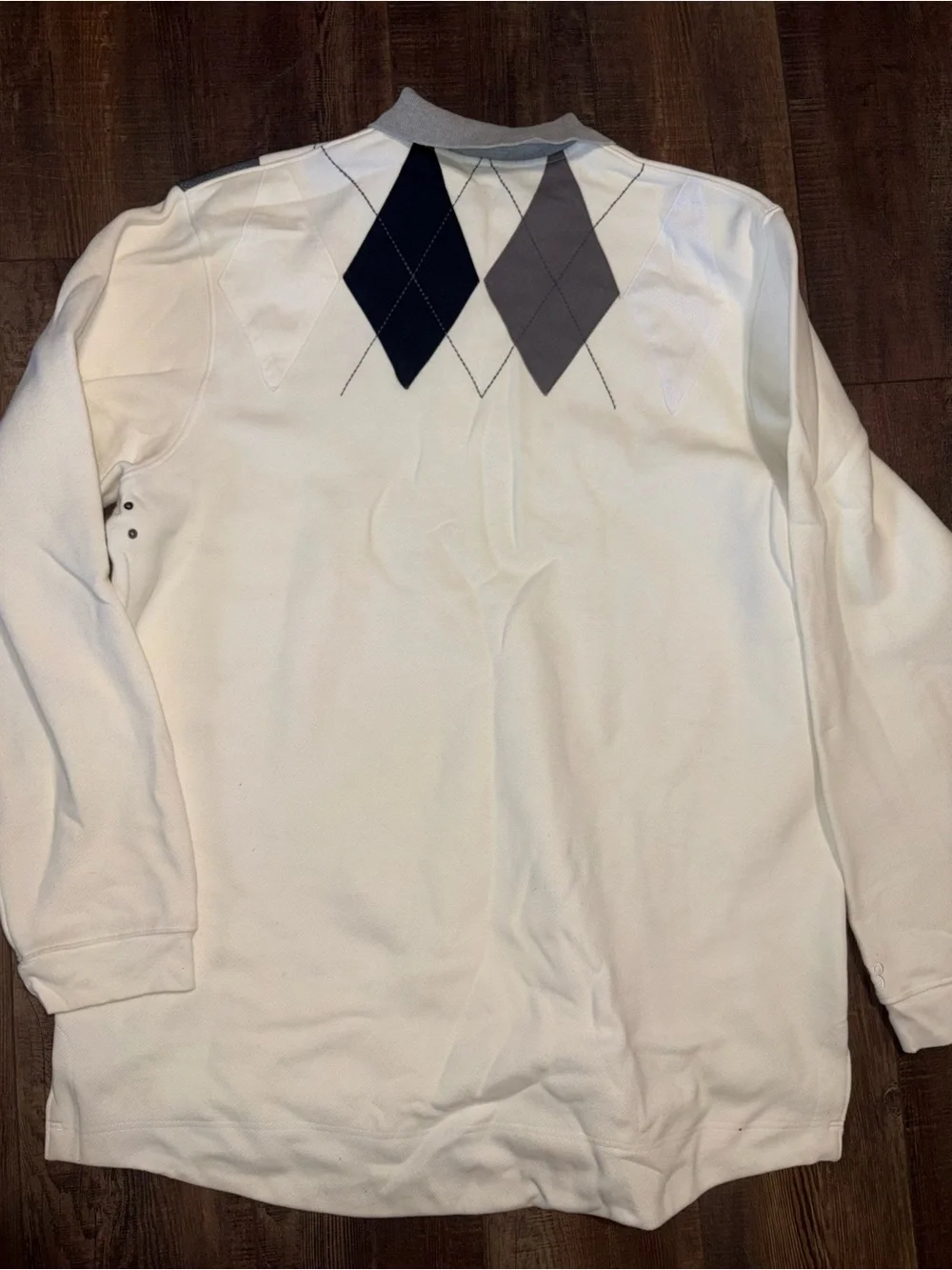 Vintage 2005 Air Jordan 20th Anniversary Argyle Polo Shirt XXL Jumpman Y2K